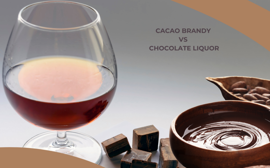 The difference between cacao brandy and chocolate liquor