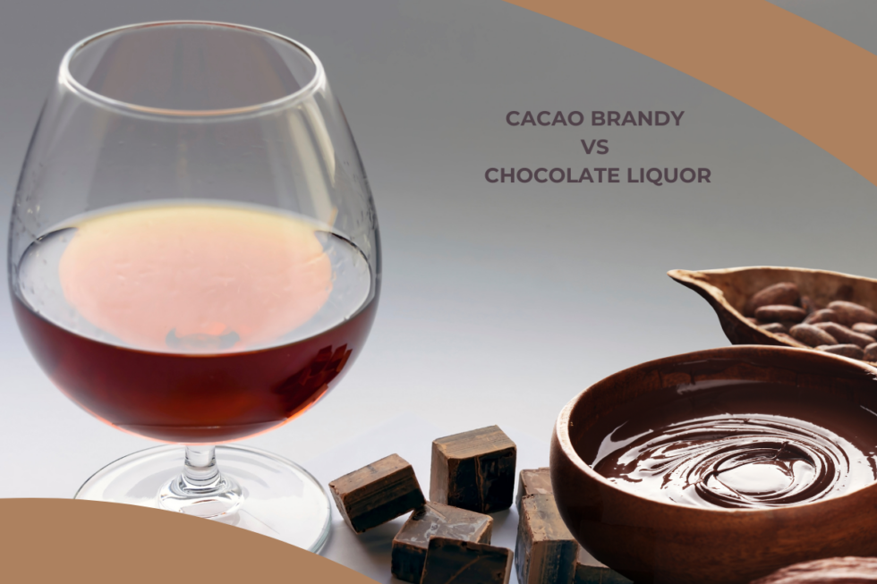 The difference between cacao brandy and chocolate liquor